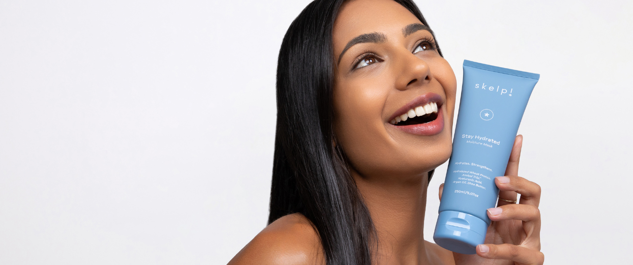 Quench thirsty hair with the skelp! Stay Hydrated Moisture Mask