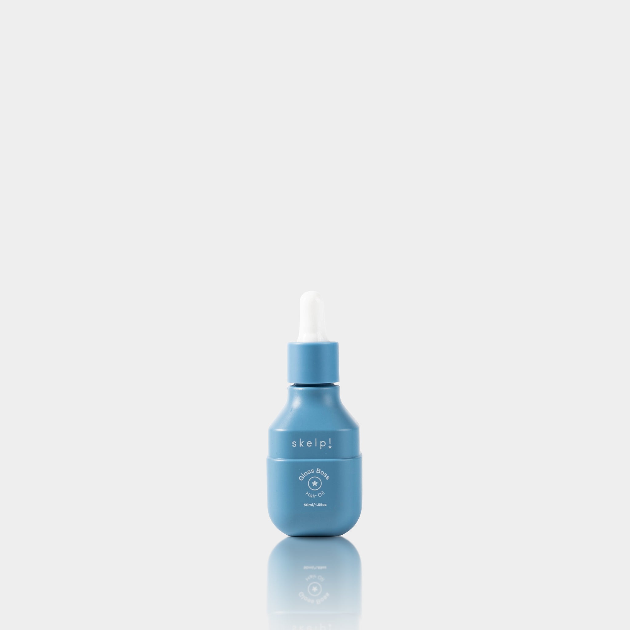 Blue Gloss Boss dropper bottle with &