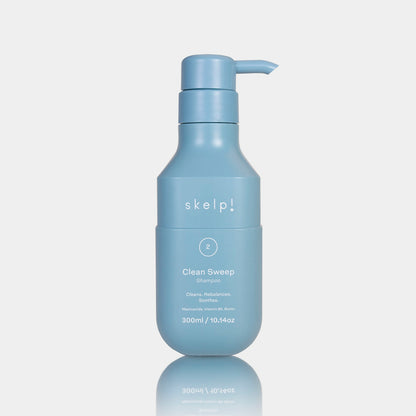 Product shot of skelp! Clean Sweep Shampoo Bottle