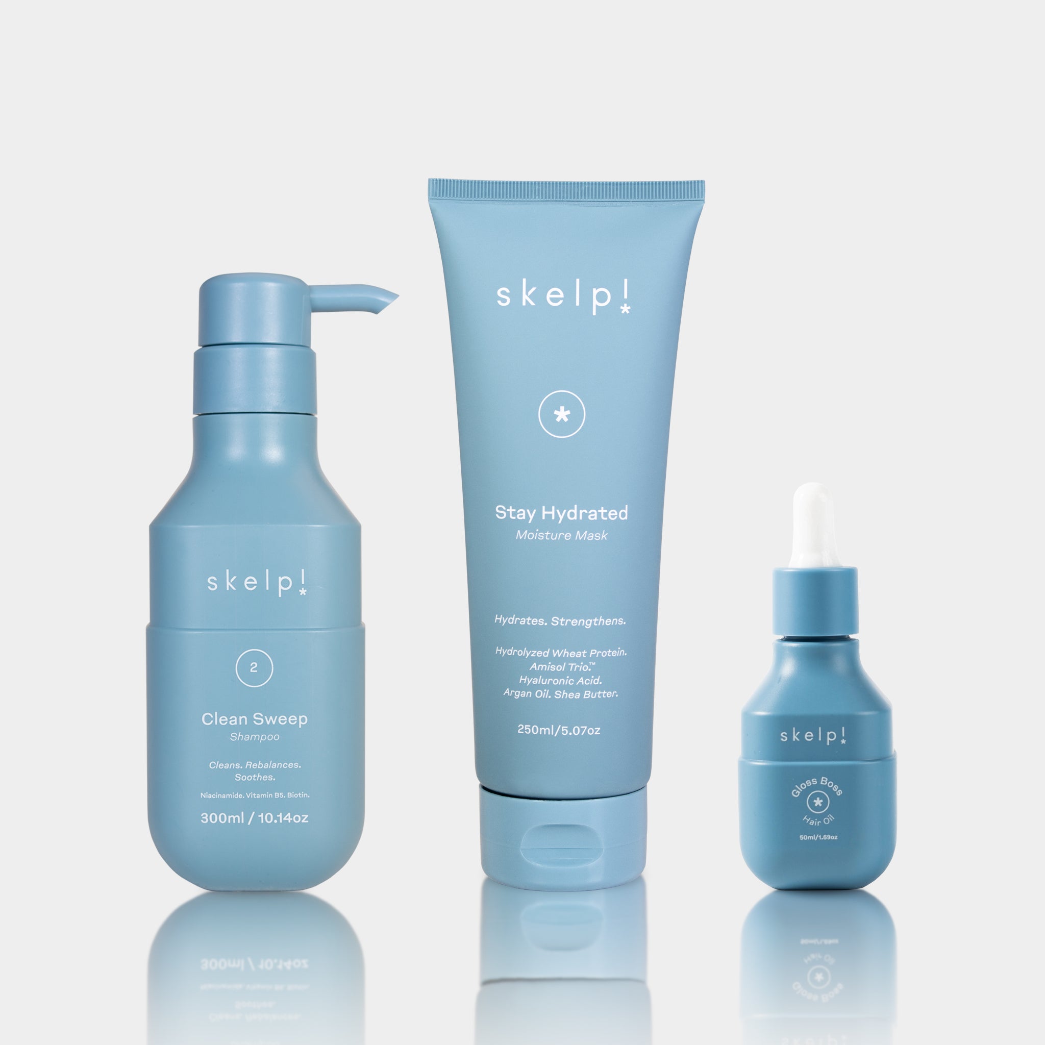 The Restore Bundle – Strengthen, Hydrate & Repair Hair – skelp!